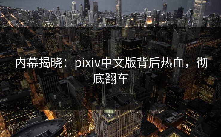 内幕揭晓：pixiv中文版背后热血，彻底翻车