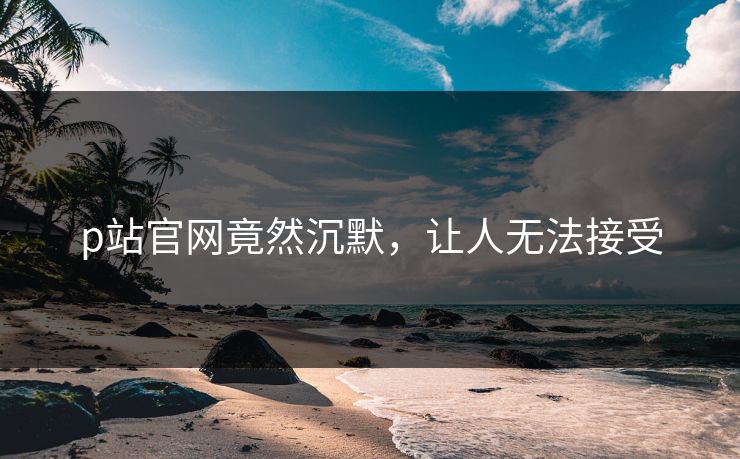 p站官网竟然沉默，让人无法接受