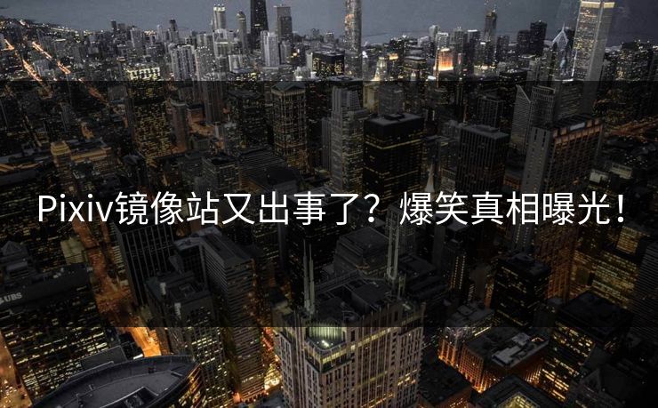 Pixiv镜像站又出事了？爆笑真相曝光！