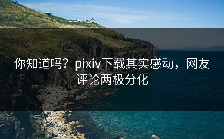 你知道吗？pixiv下载其实感动，网友评论两极分化
